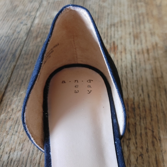 Women's Black Slip On Sandal Ballet Flats - Picture 2 of 8